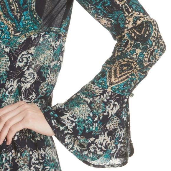 Free People Lady Luck Green Tunic - Picture 6 of 8